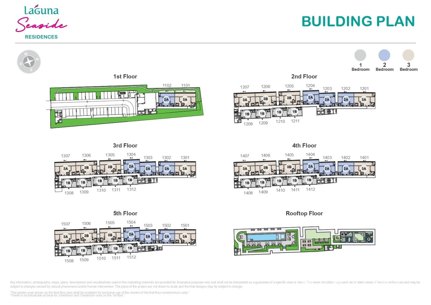 Laguna Seaside Residences — official building plan